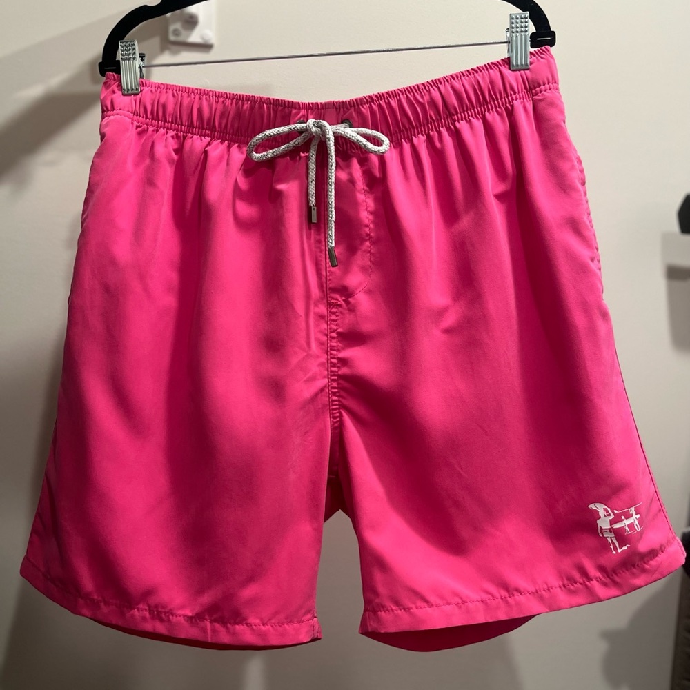 ENDLESS SUMMER Men’s Swim Trunks Pink XXL Board Shirts Drawstring 3 Pockets